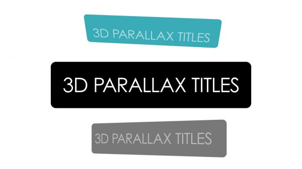 Motion Forward – 3D Parallax Title Overlay with 5 animations