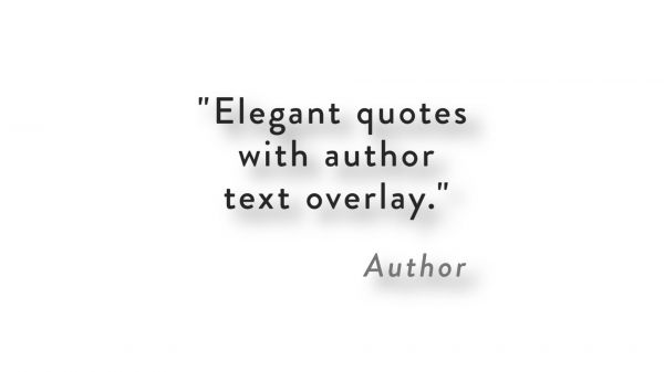 Motion Forward – Elegant Quotes with Author Text Overlay