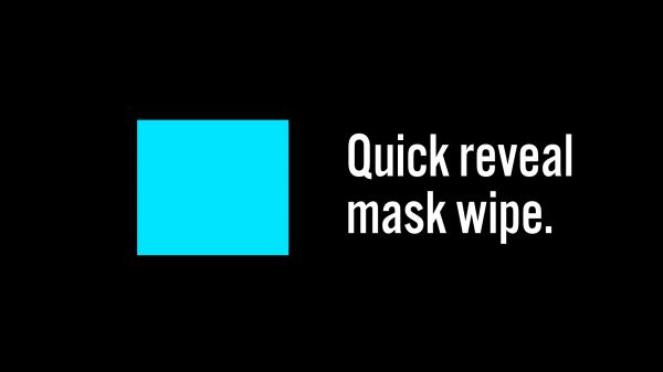 Motion Forward – Quick Wipe Text Reveal