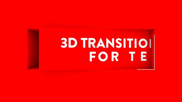 Motion Forward – 3D Rotating Block Full-frame Title Animation